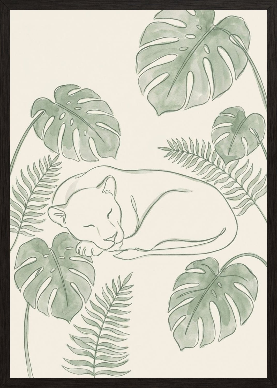 Poster in black frame