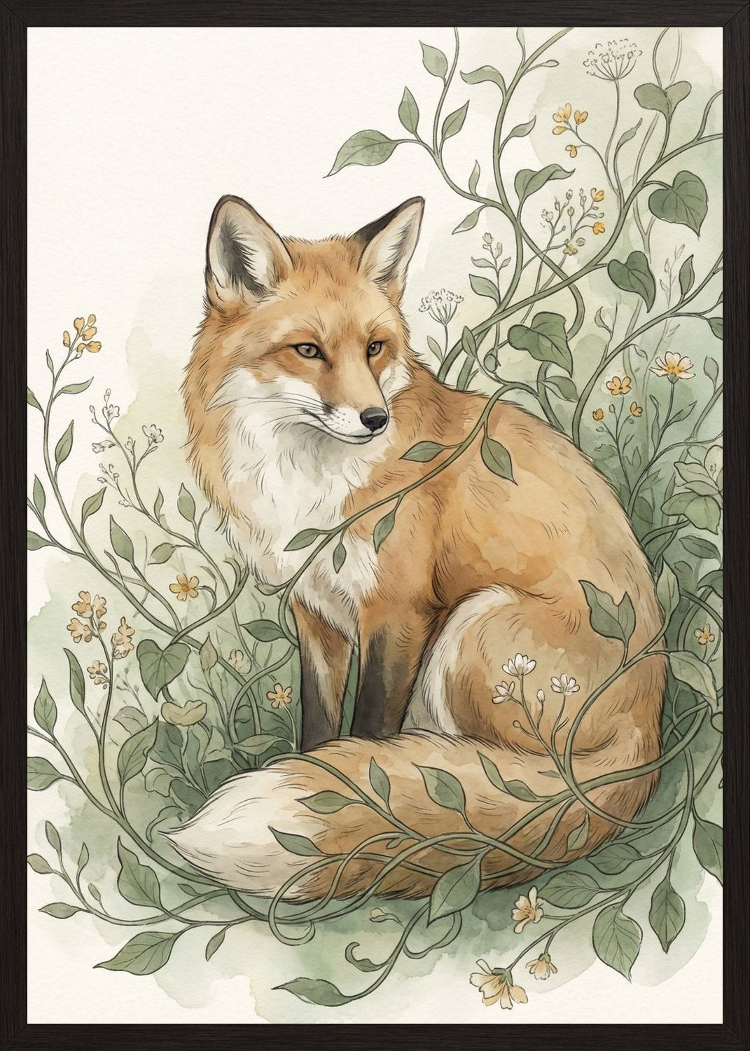 Poster in oak frame