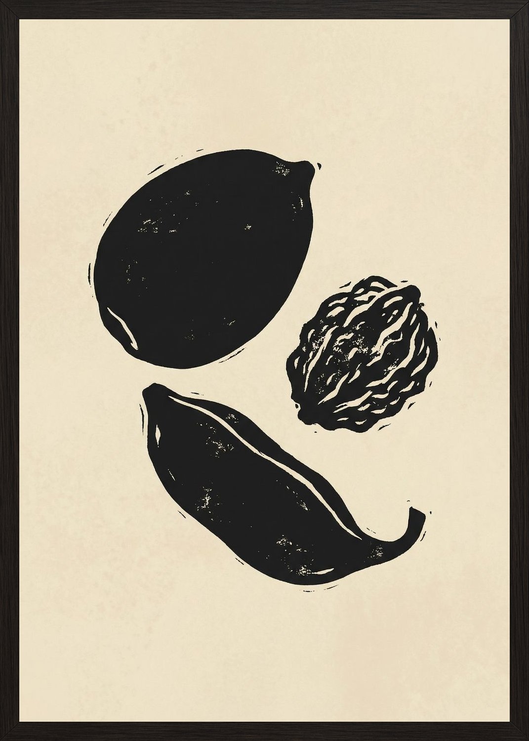 Poster in black frame