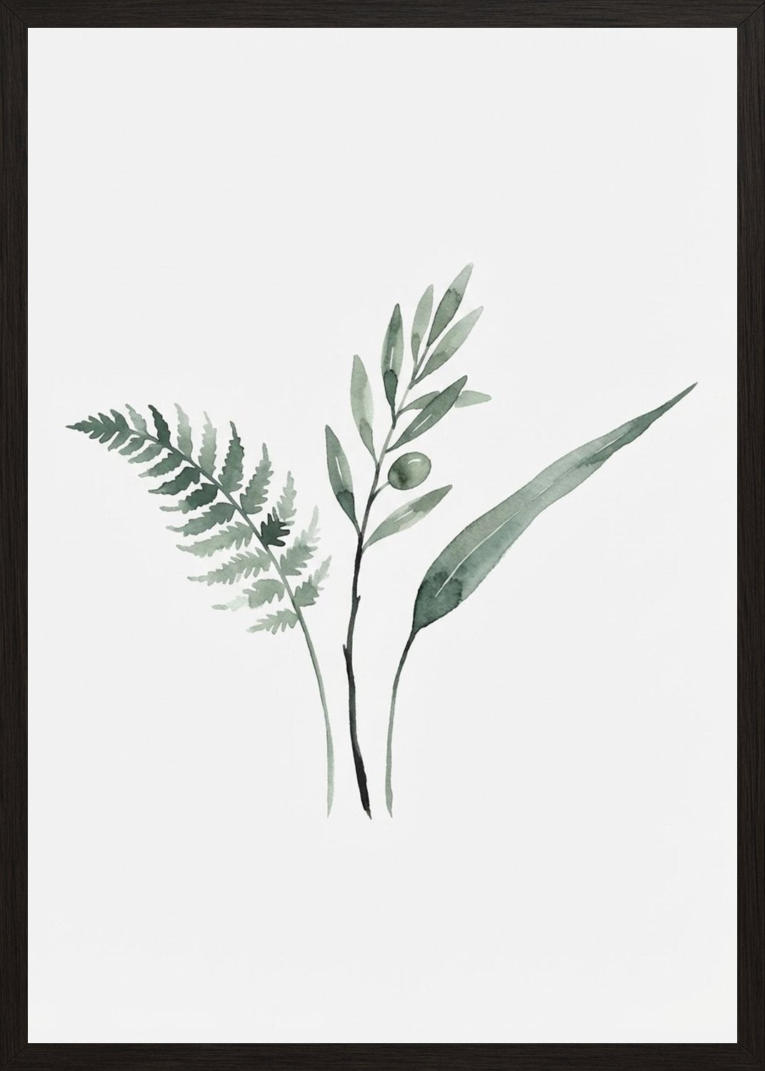 Poster in black frame