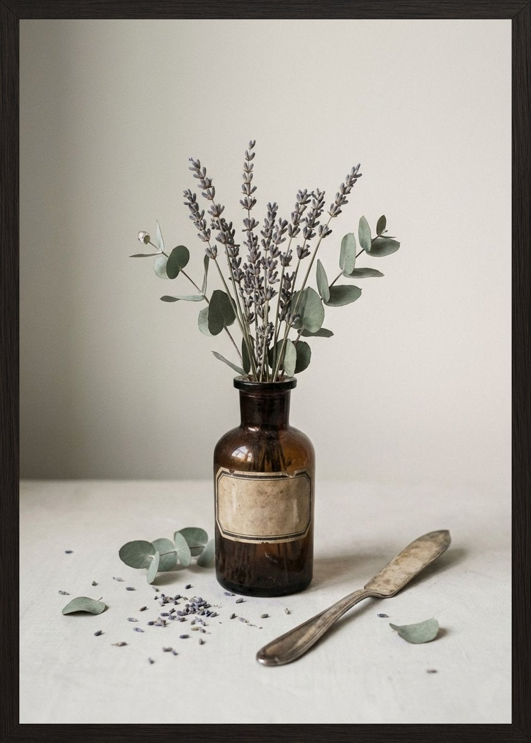 Poster in black frame