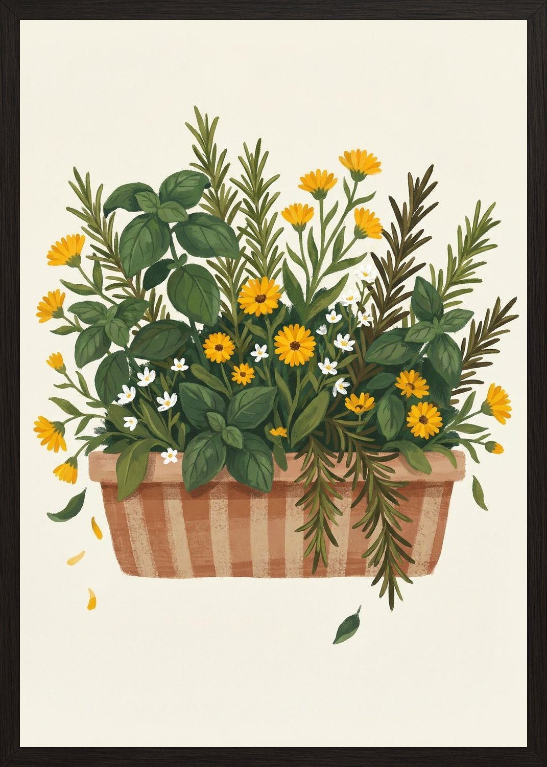 Poster in black frame