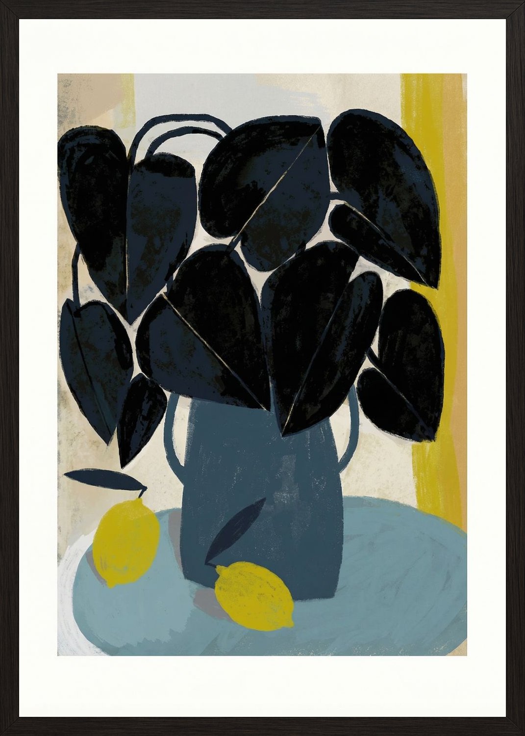 Poster in black frame