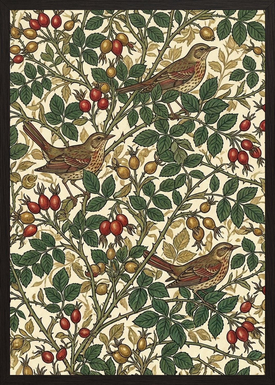 Poster in black frame