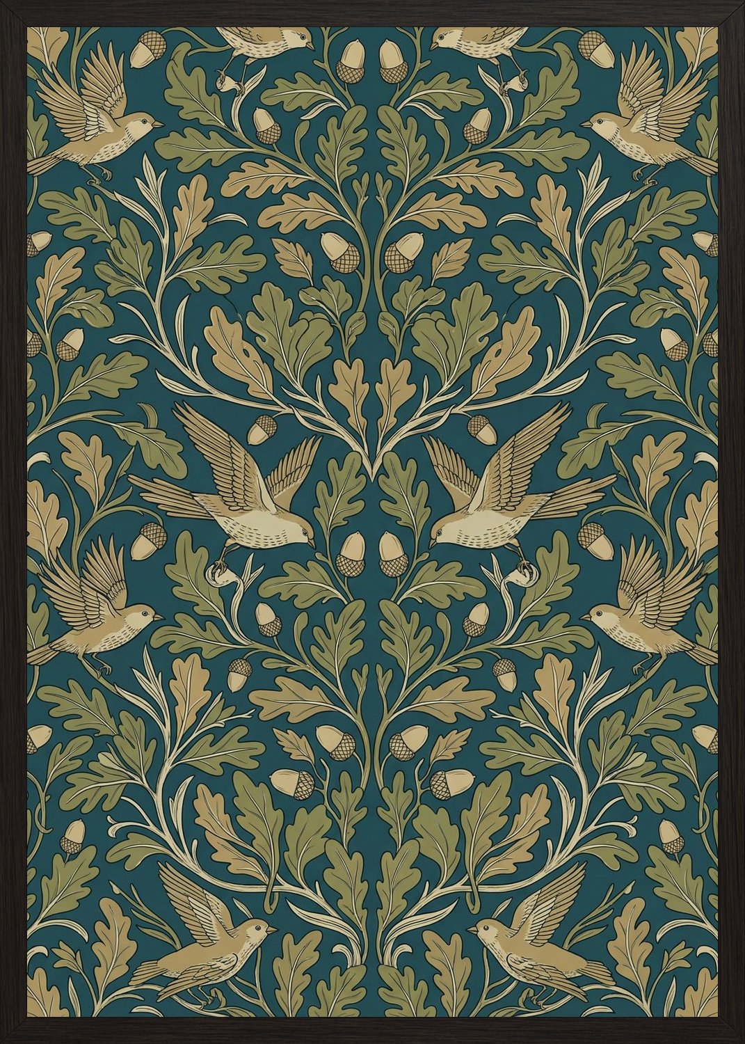 Poster in black frame