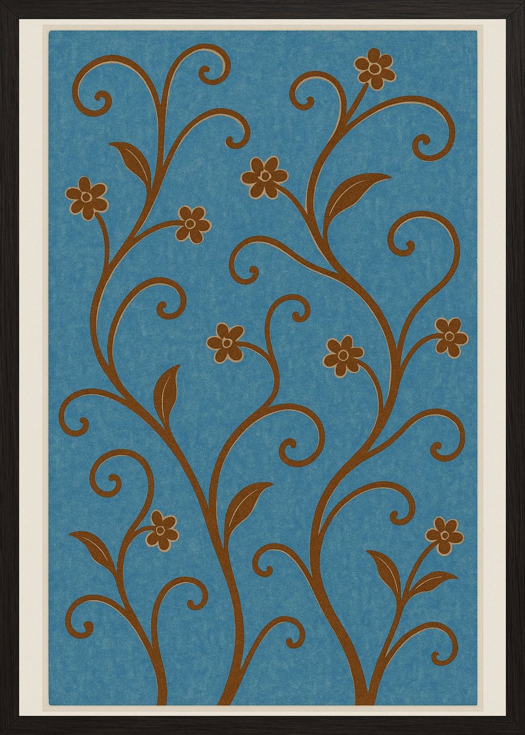 Poster in black frame