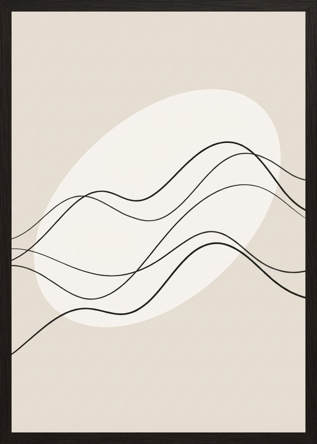 Poster in black frame