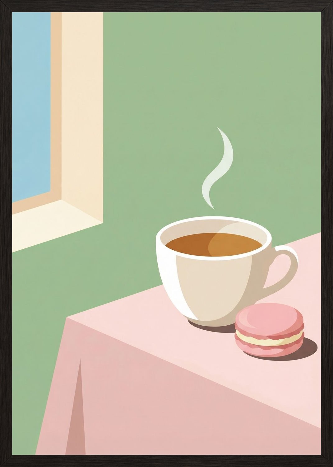 Poster in oak frame