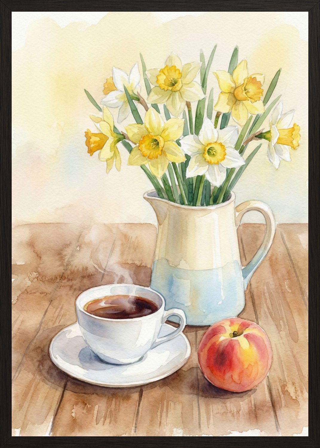 Poster in black frame