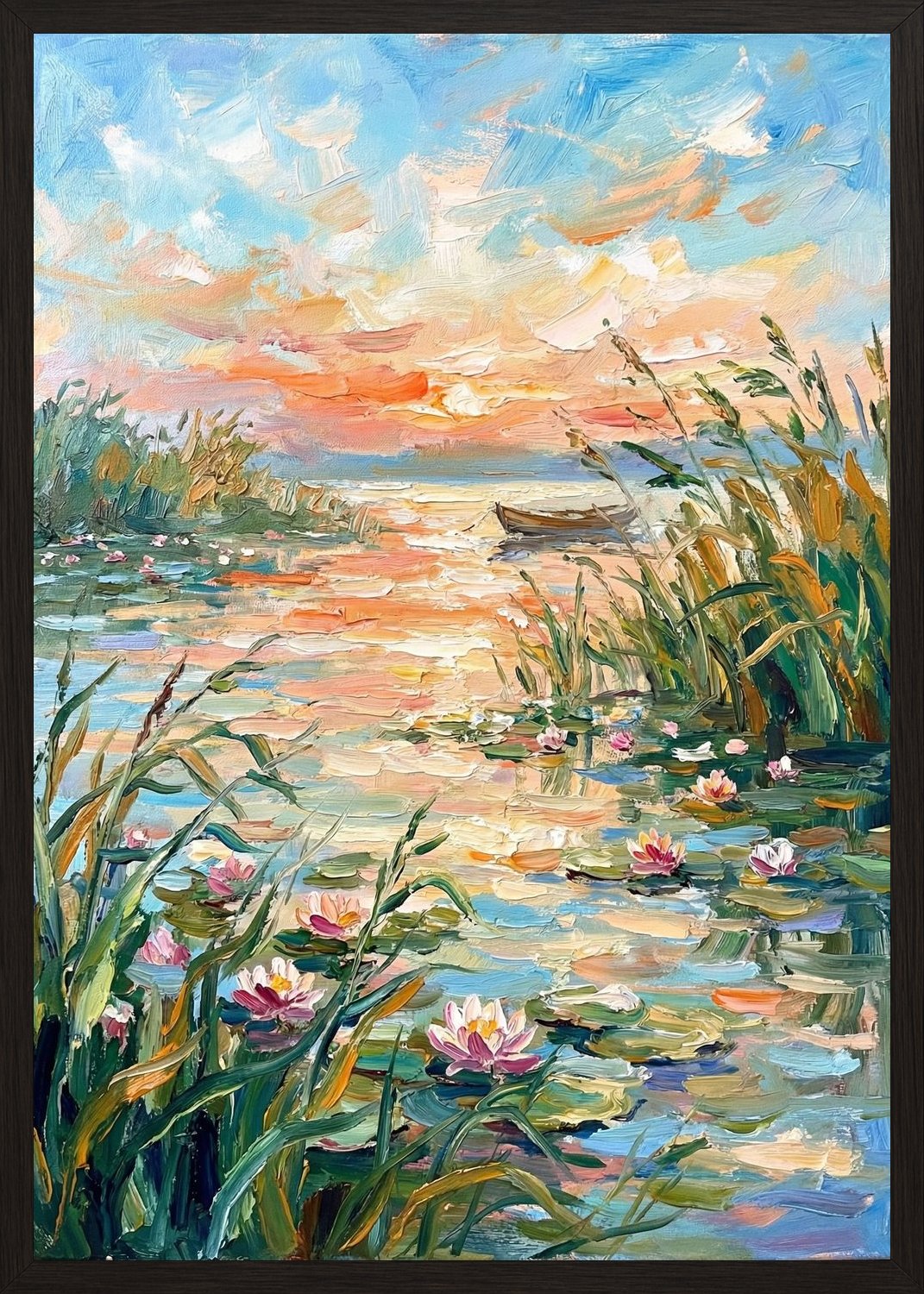 Poster in black frame