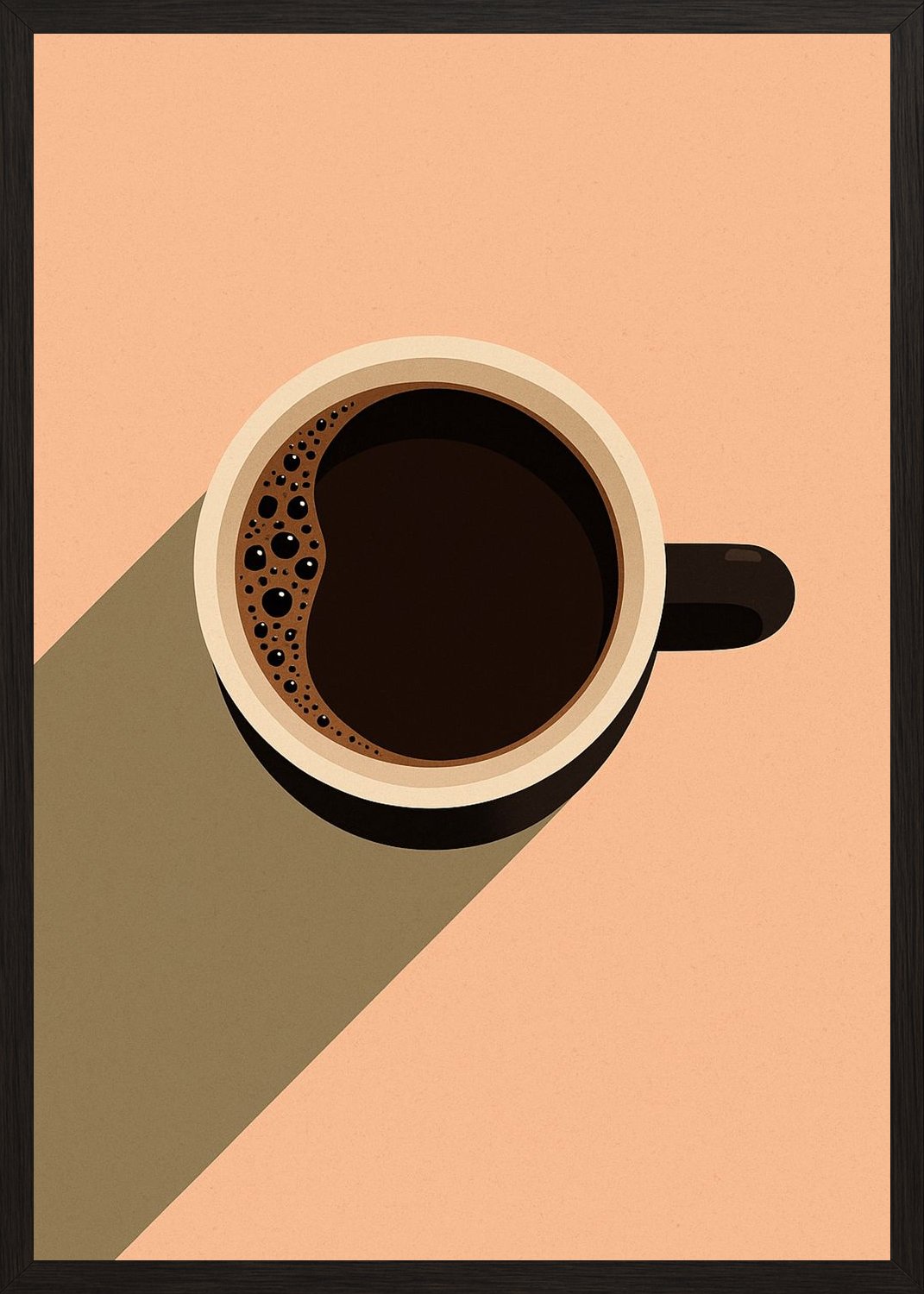 Poster in black frame