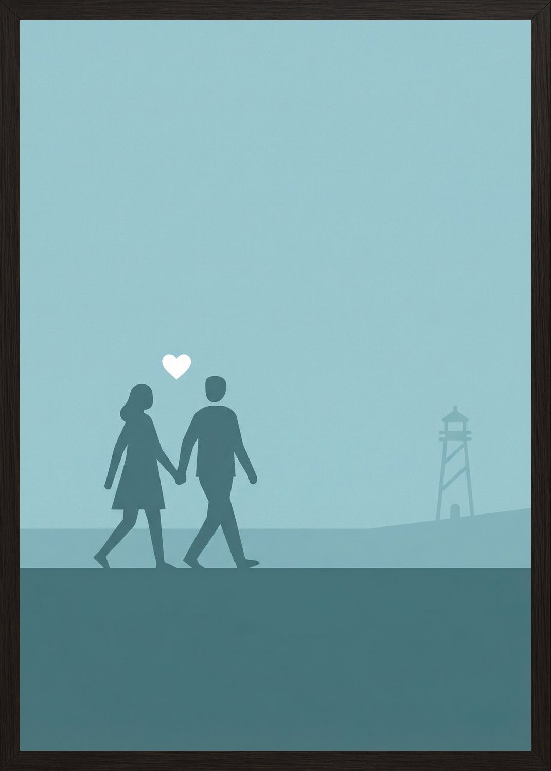 Poster in black frame