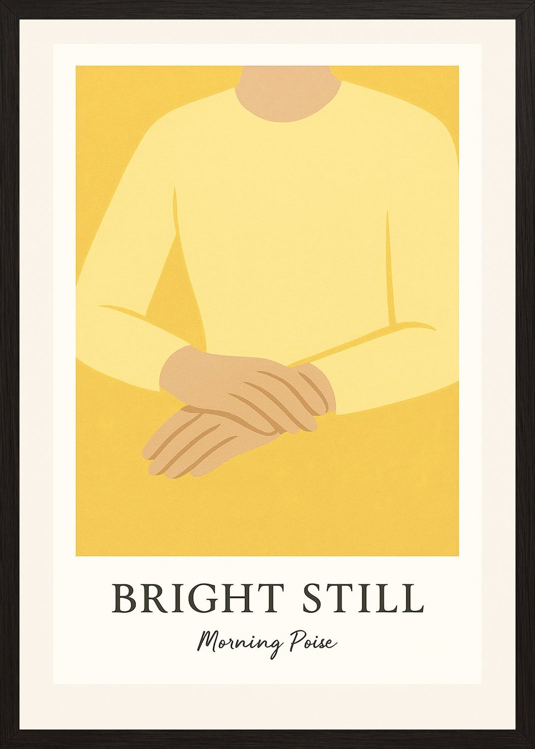 Poster in black frame