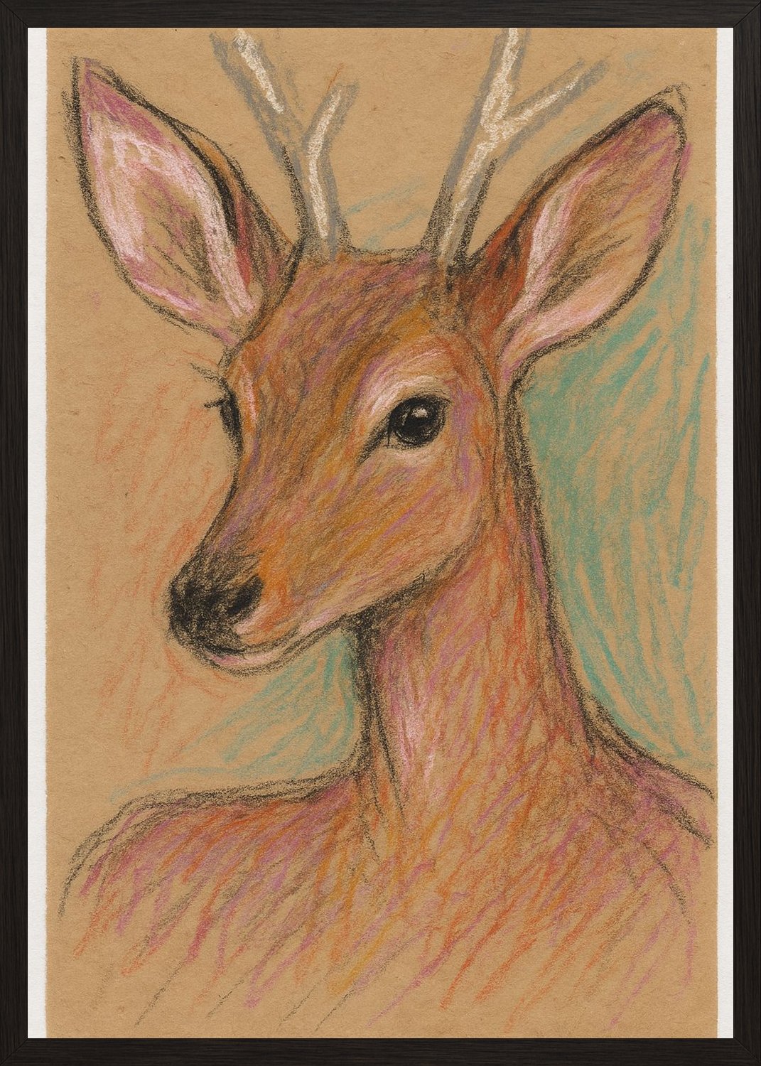 Poster in black frame