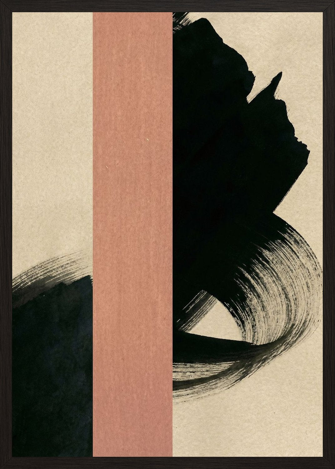 Poster in black frame