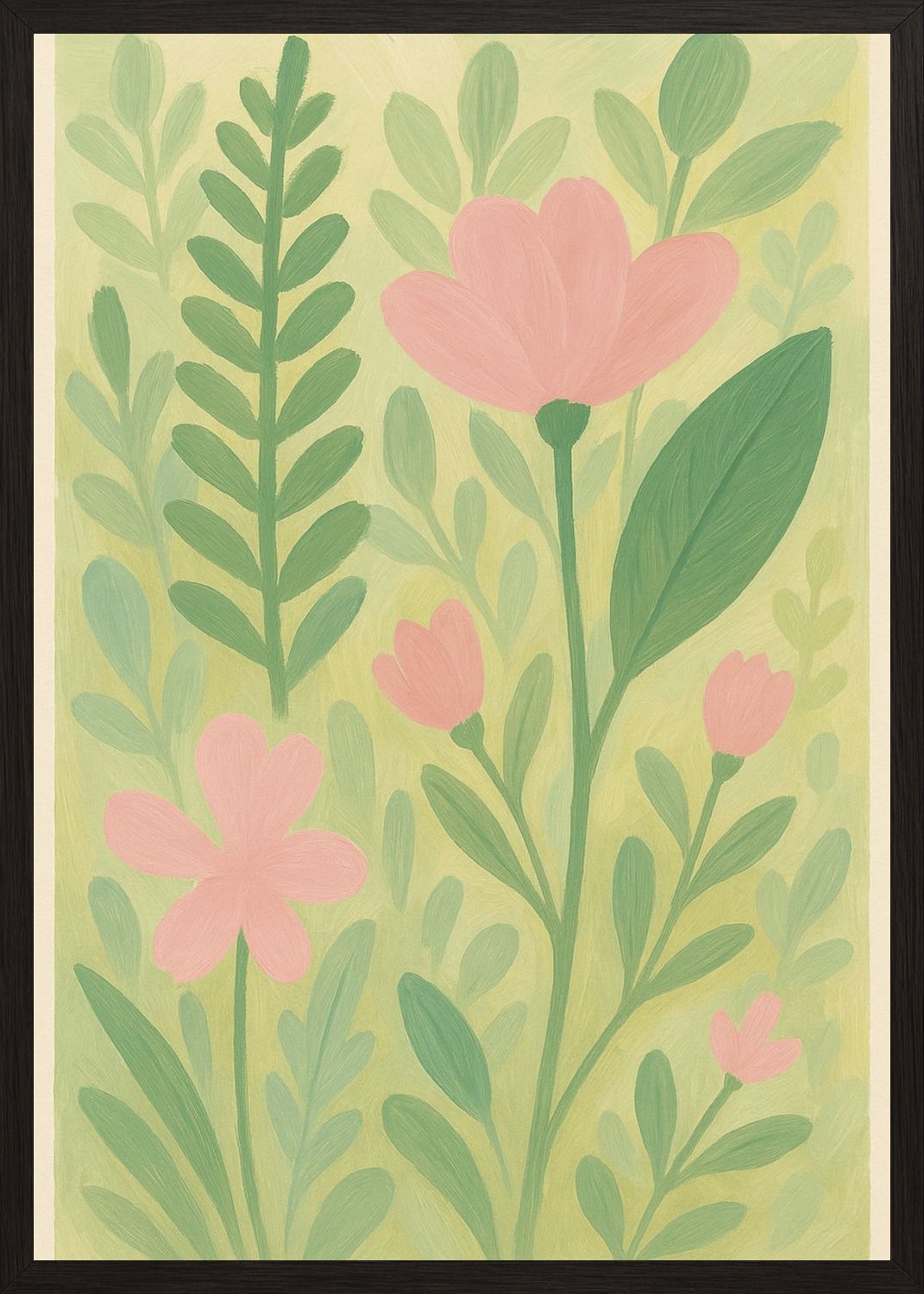 Poster in black frame