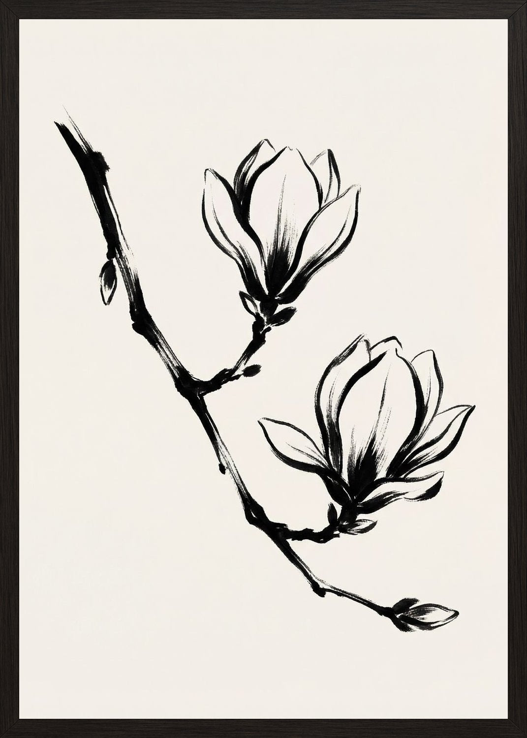 Poster in oak frame