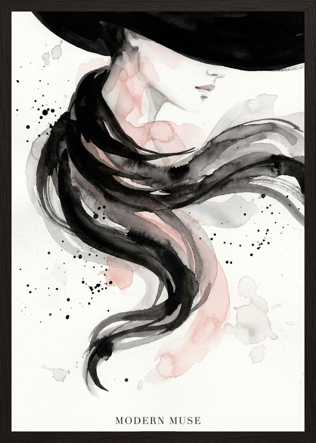 Poster in black frame