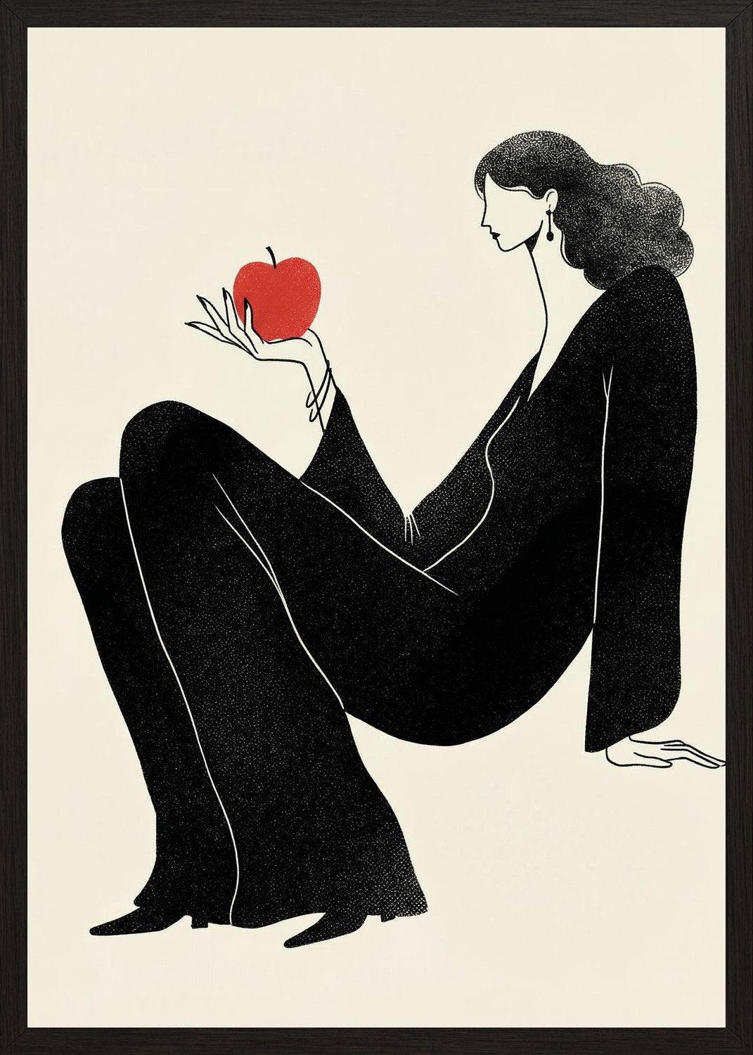 Poster in black frame