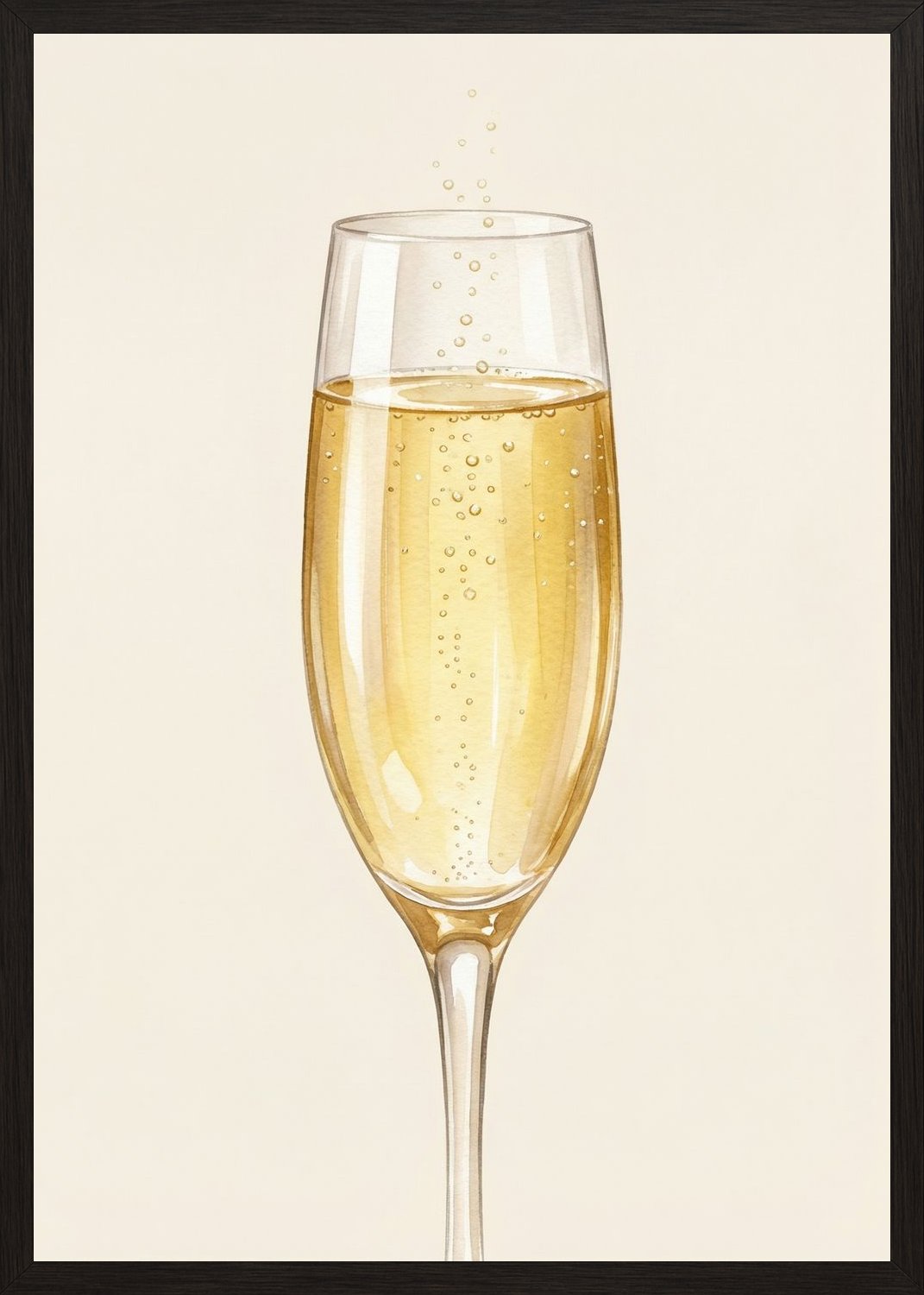 Poster in black frame