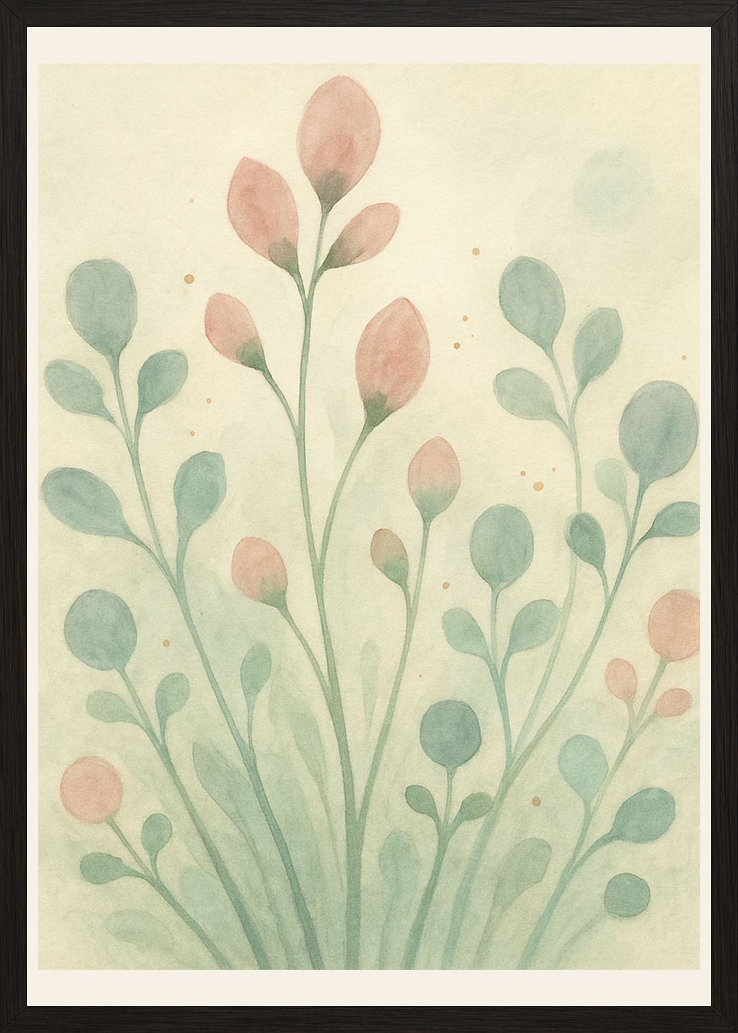 Poster in black frame