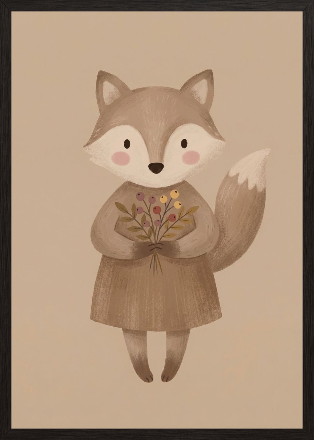 Poster in oak frame