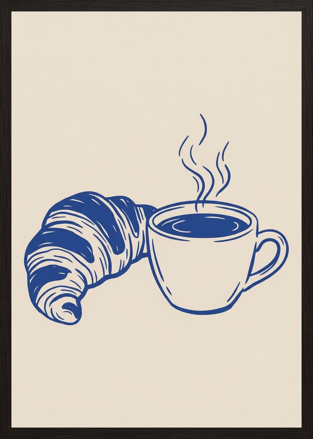 Poster in black frame