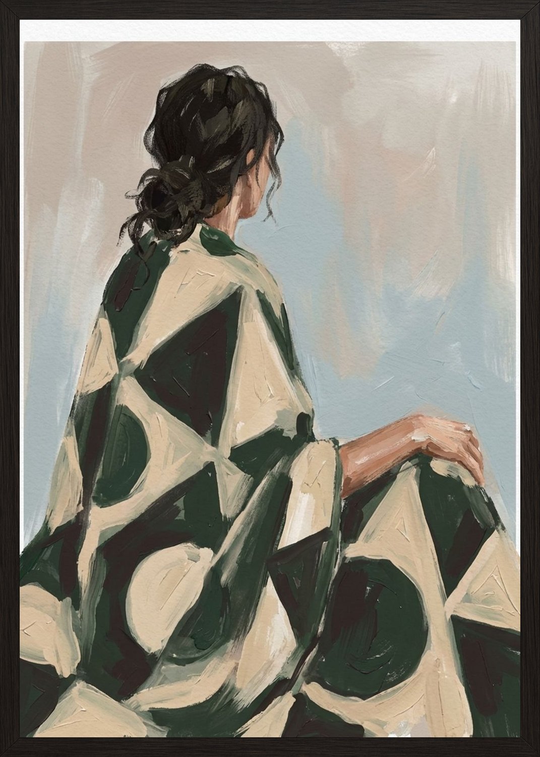 Poster in black frame