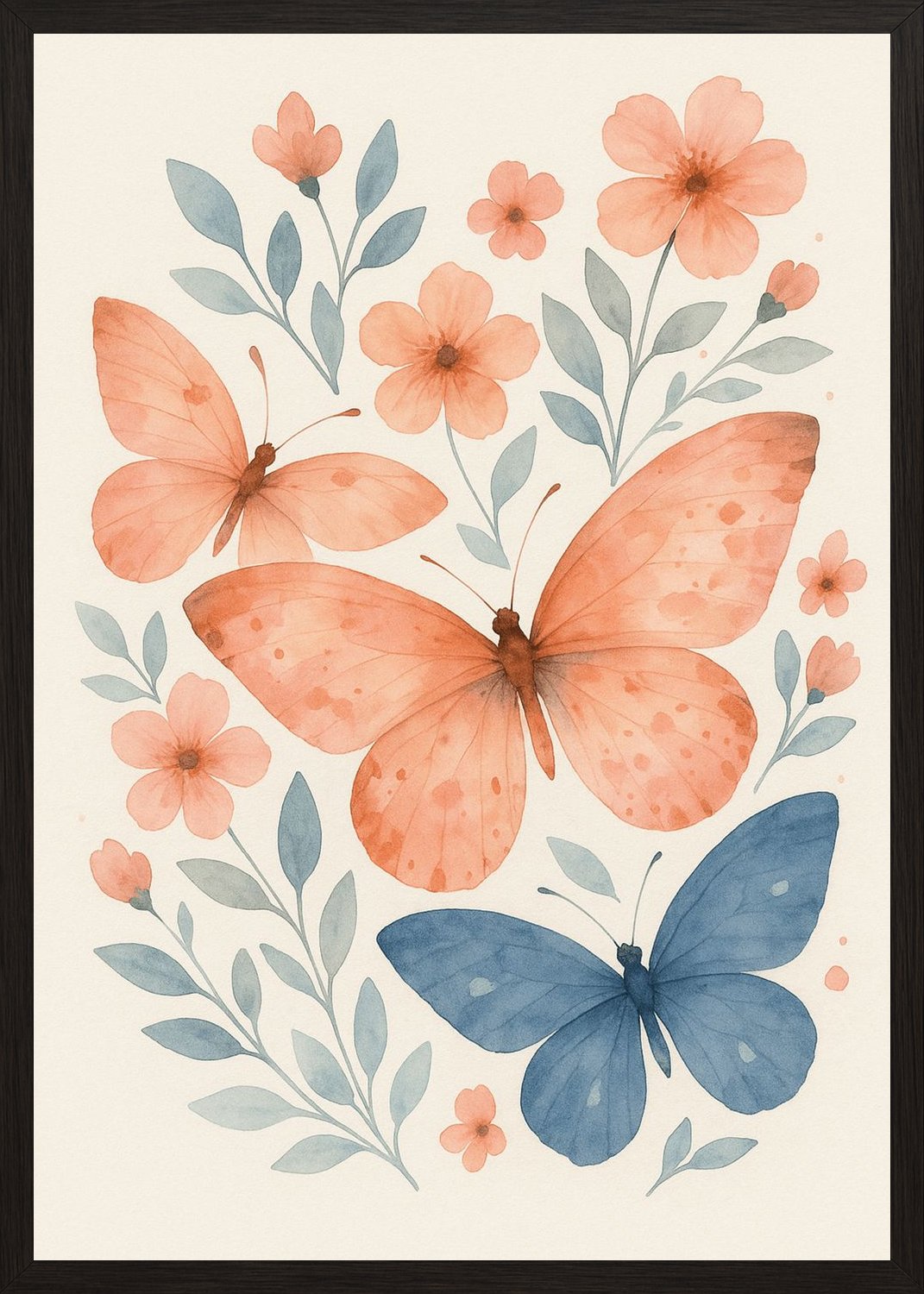 Poster in black frame