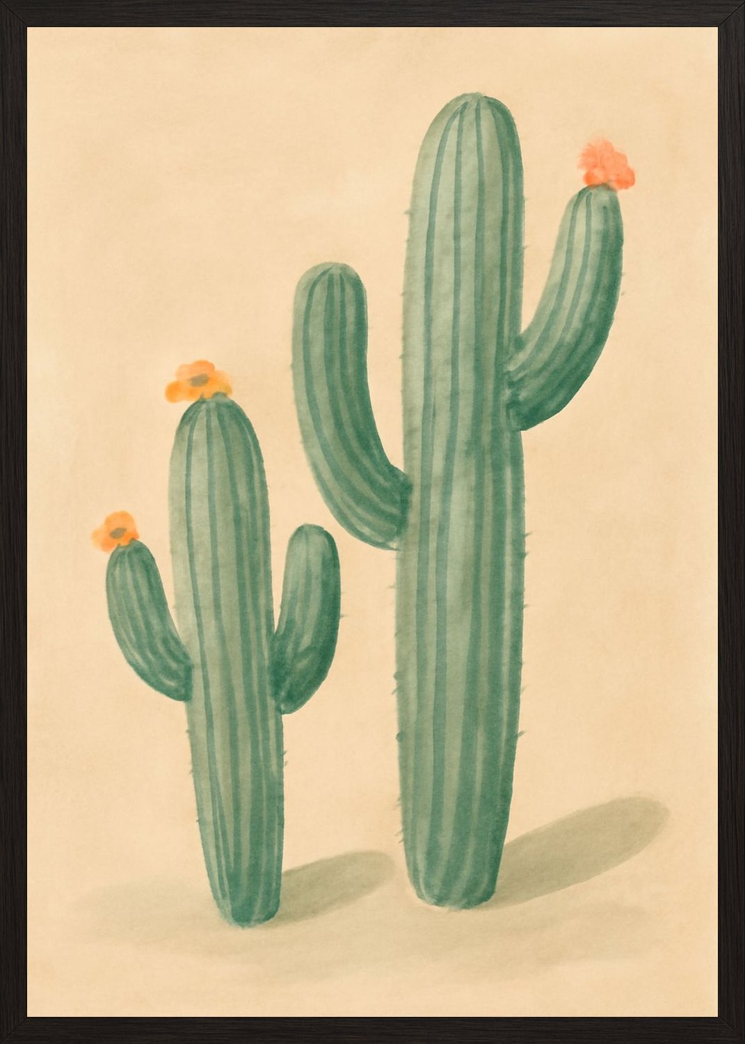 Poster in black frame