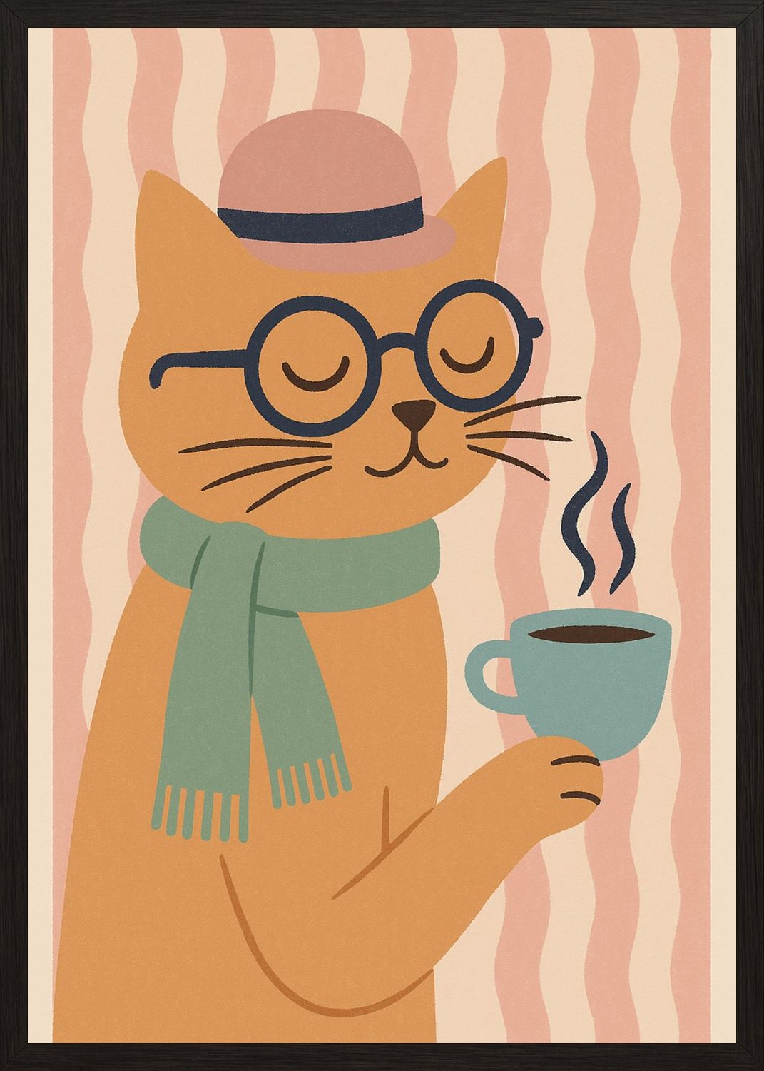 Poster in black frame