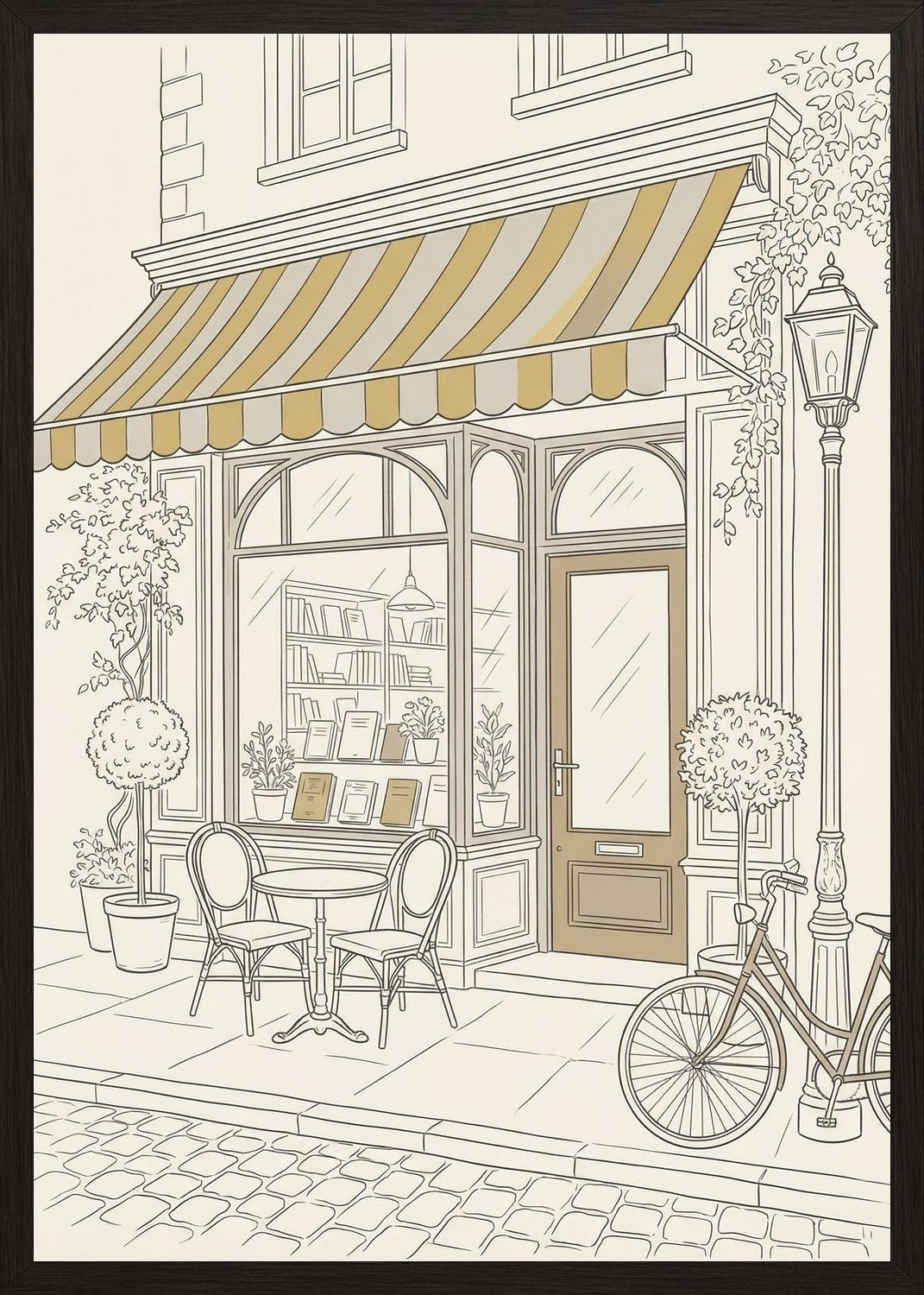 Poster in black frame