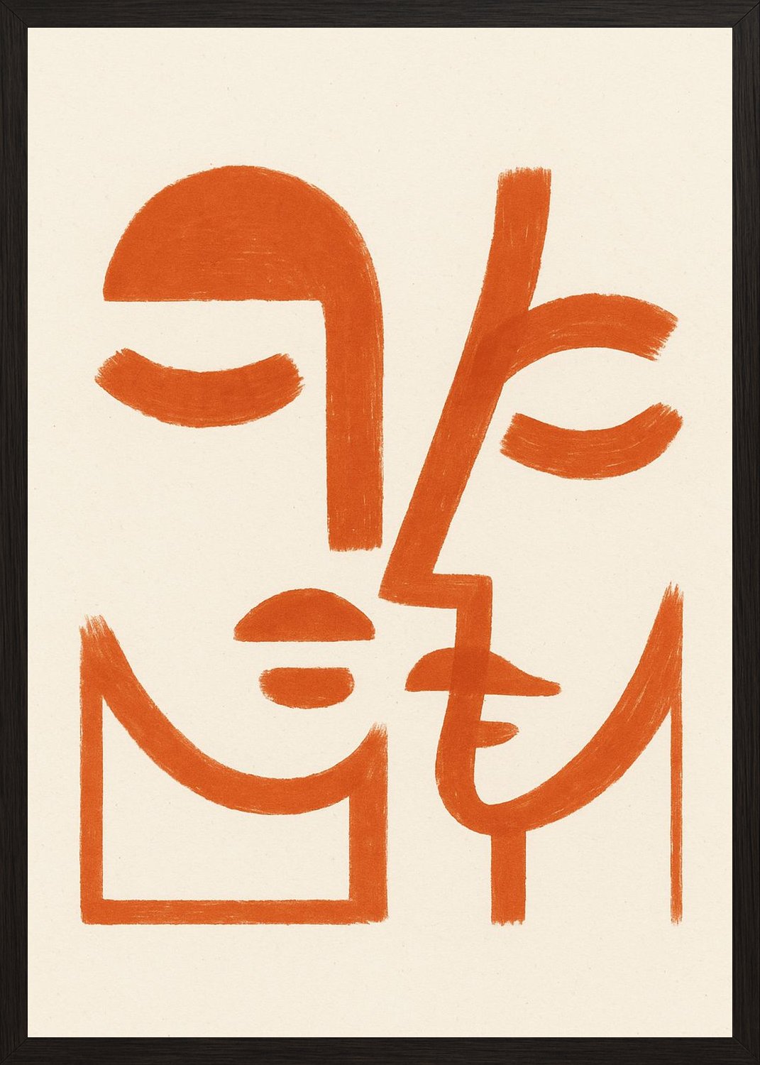 Poster in black frame