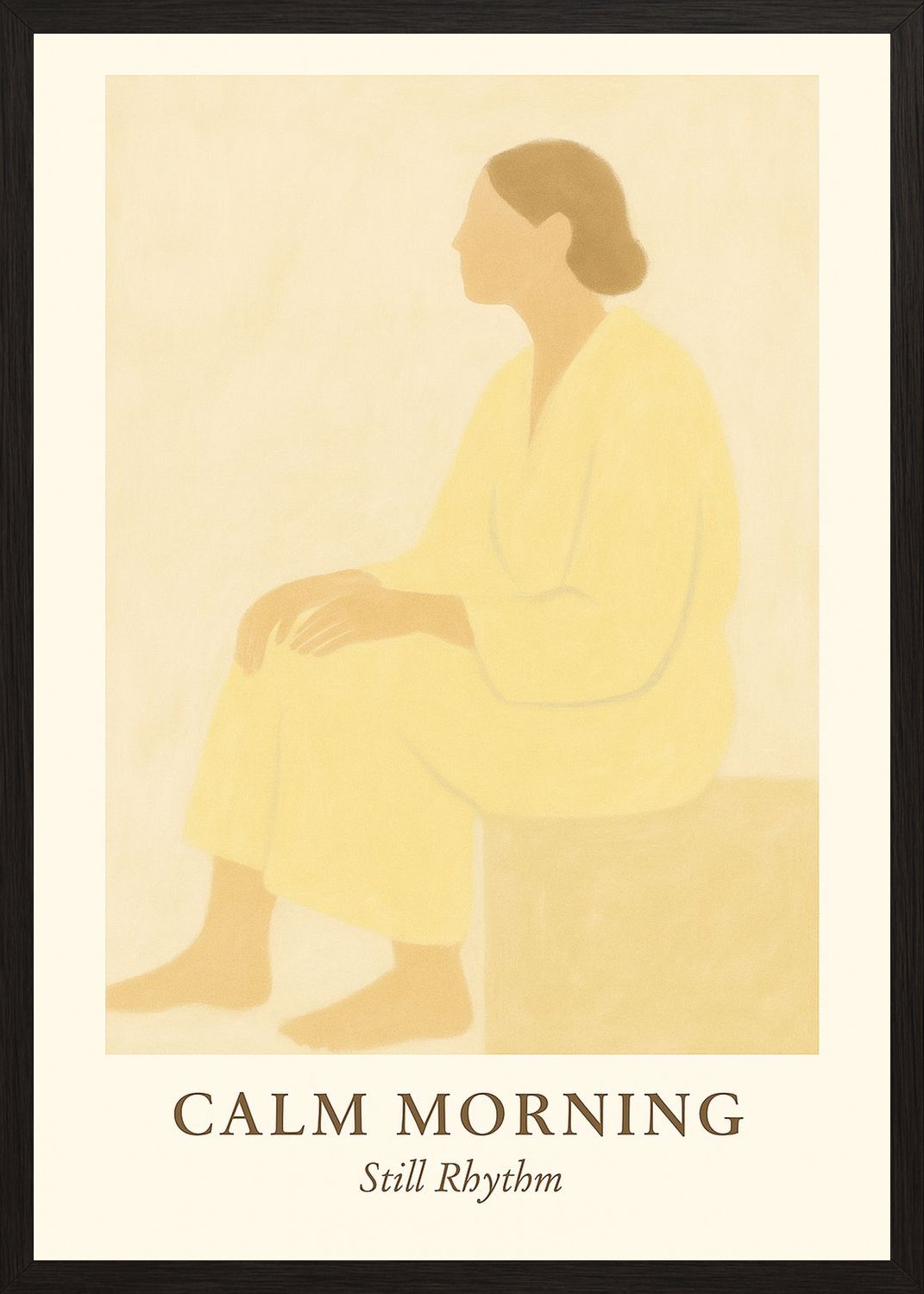 Poster in black frame