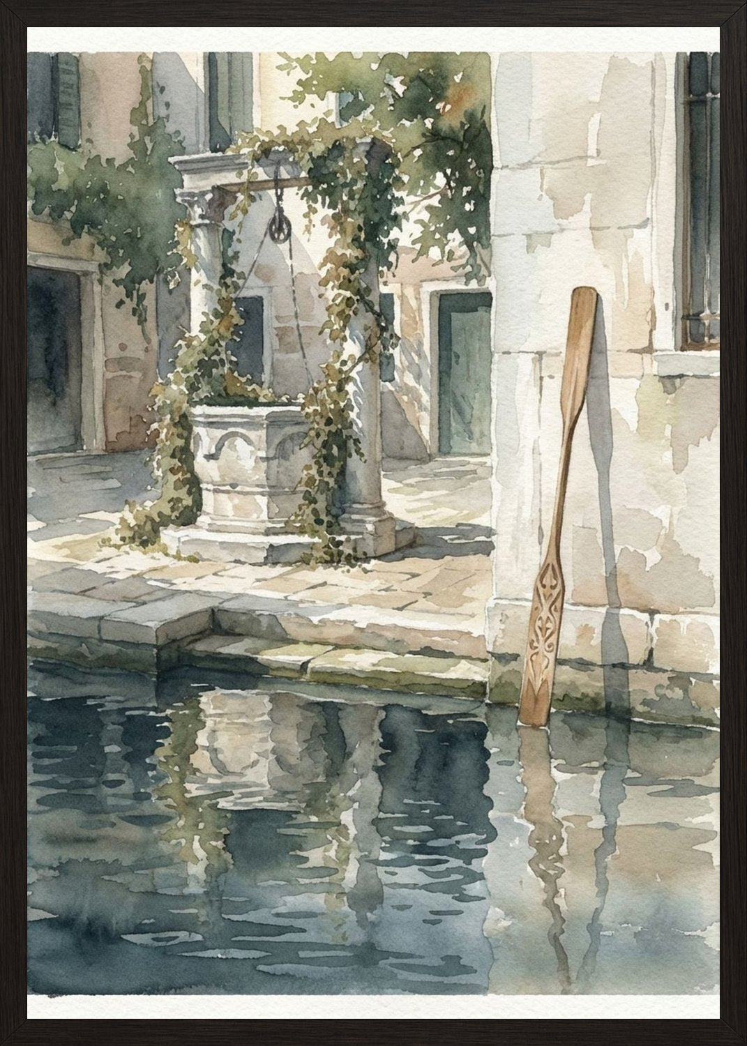 Poster in black frame