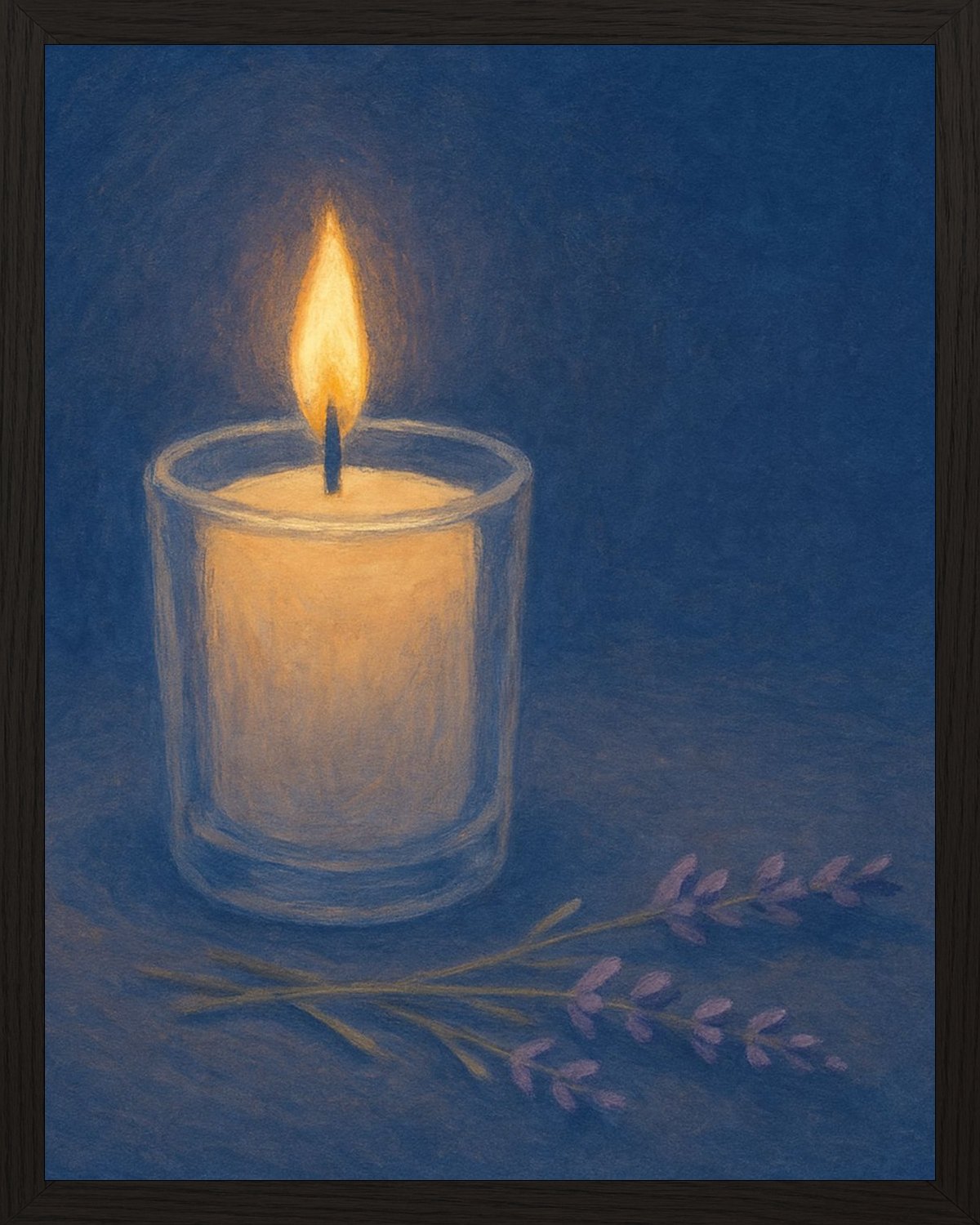 Poster in black frame