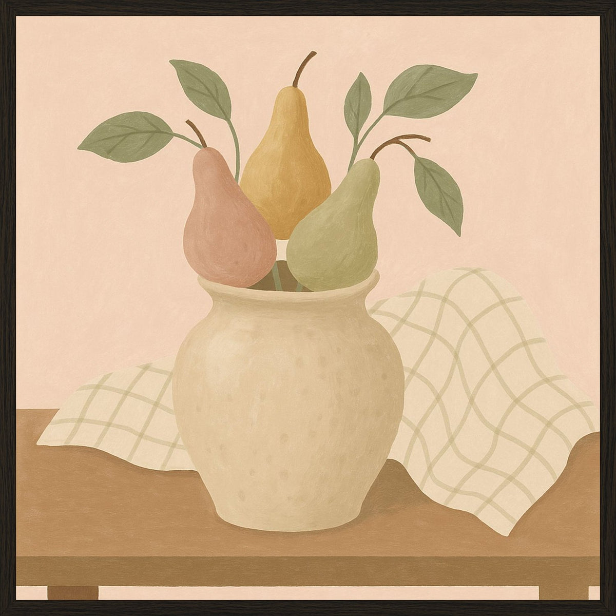 Poster in black frame