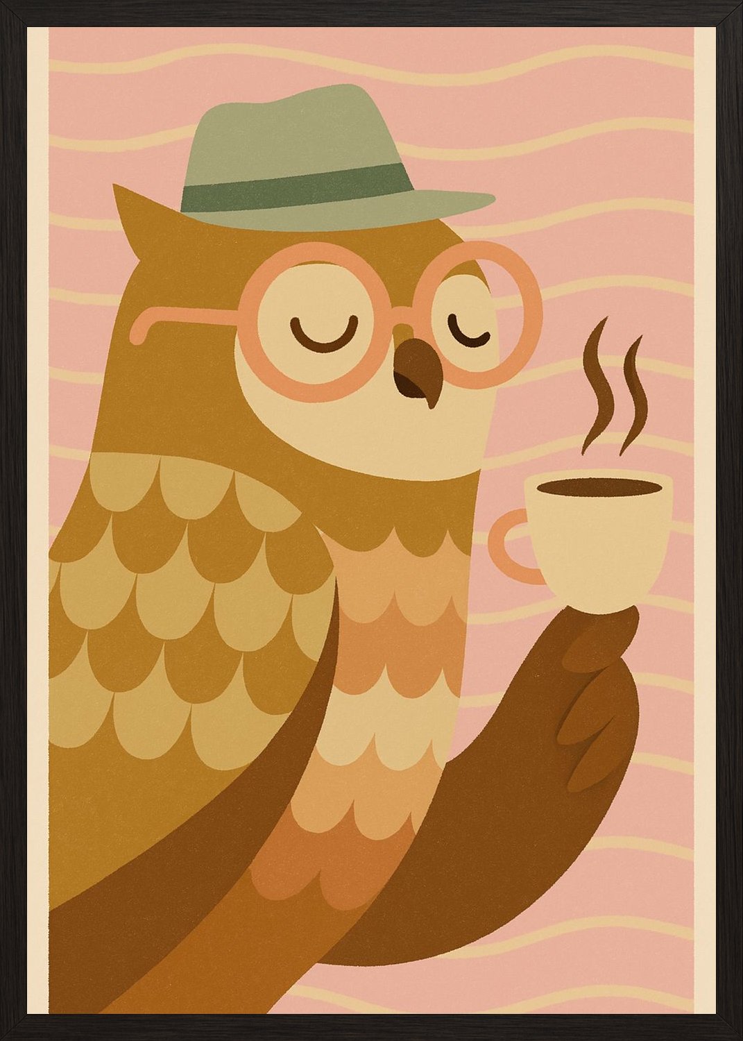 Poster in black frame