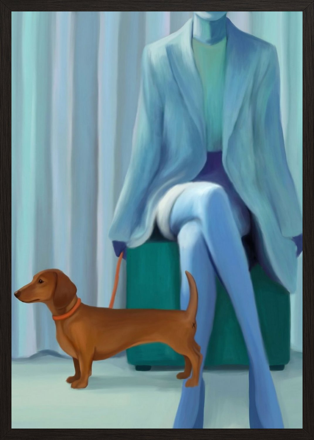 Poster in black frame