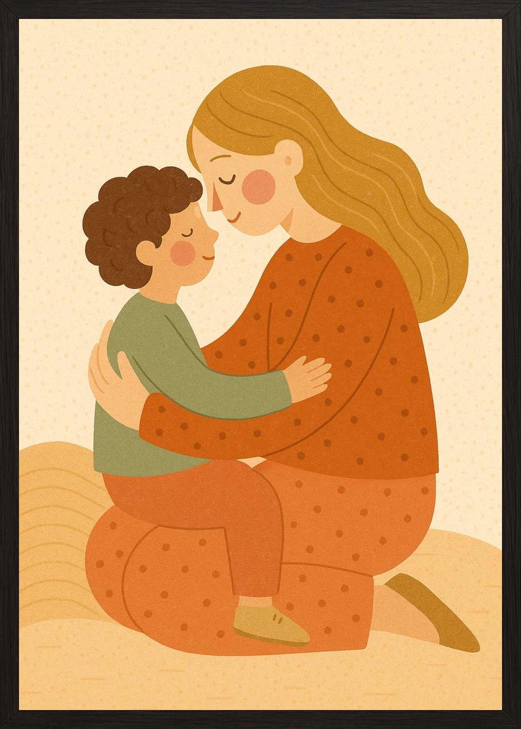 Poster in black frame
