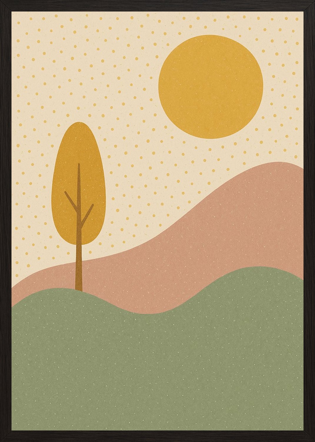 Poster in black frame