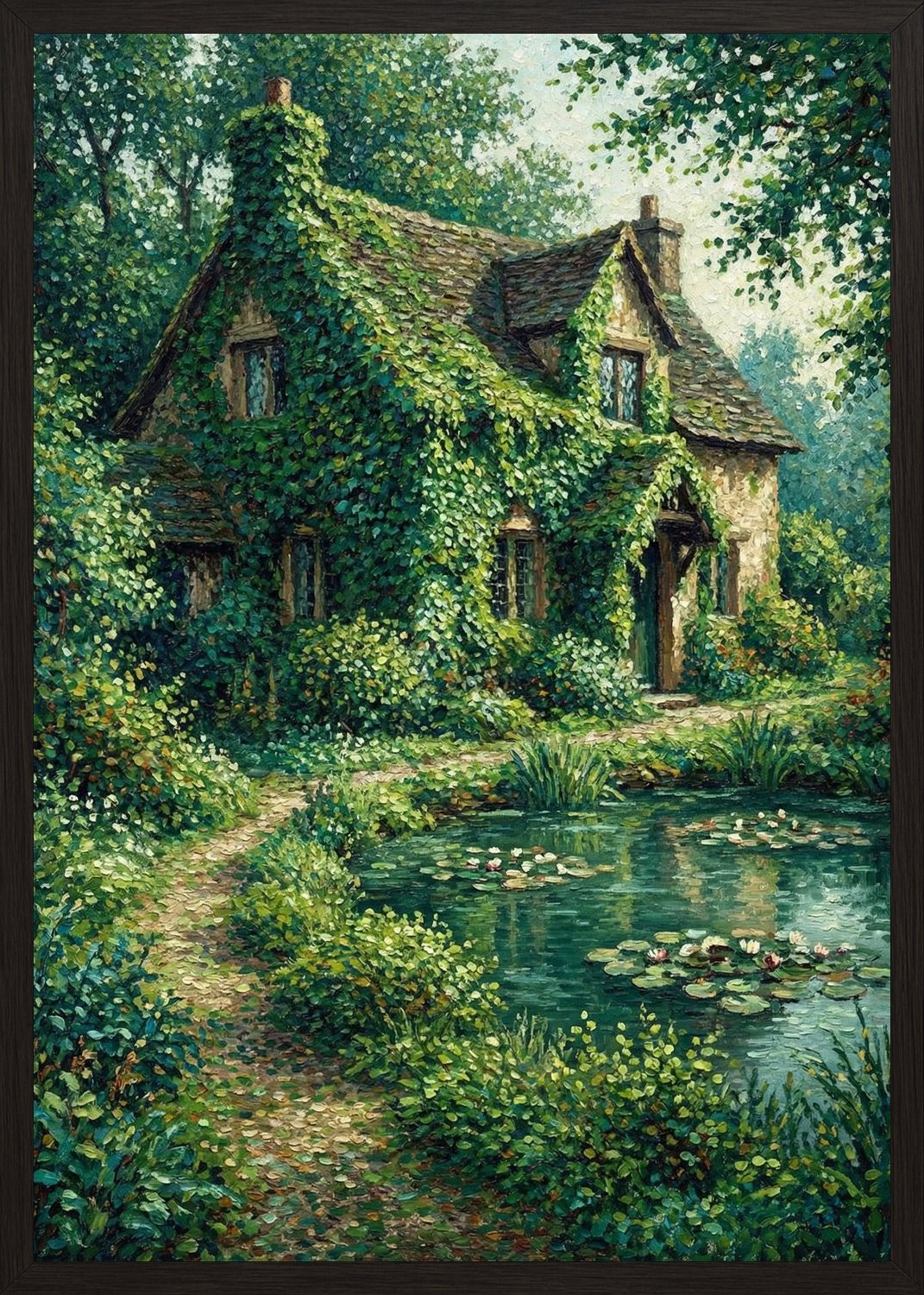 Poster in black frame