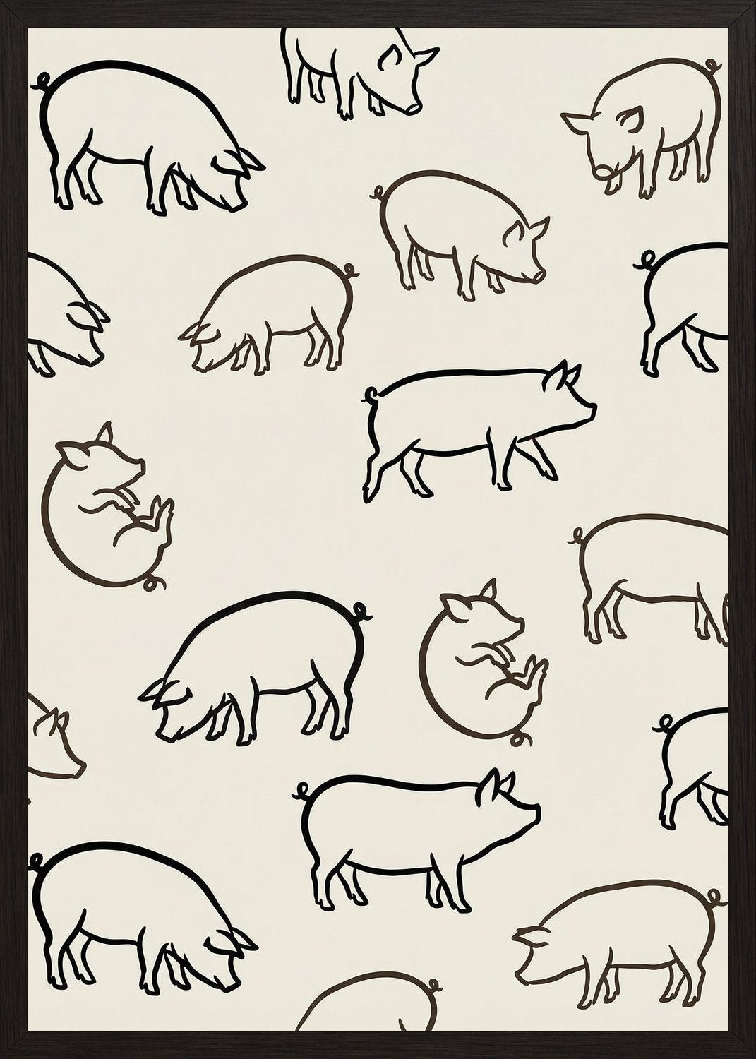 Poster in black frame