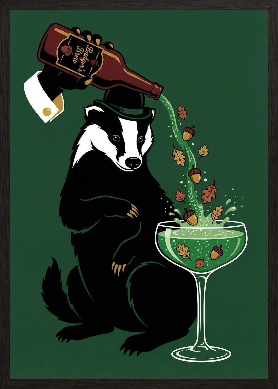 Poster in black frame