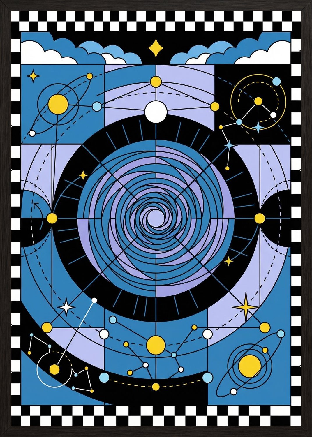 Poster in black frame