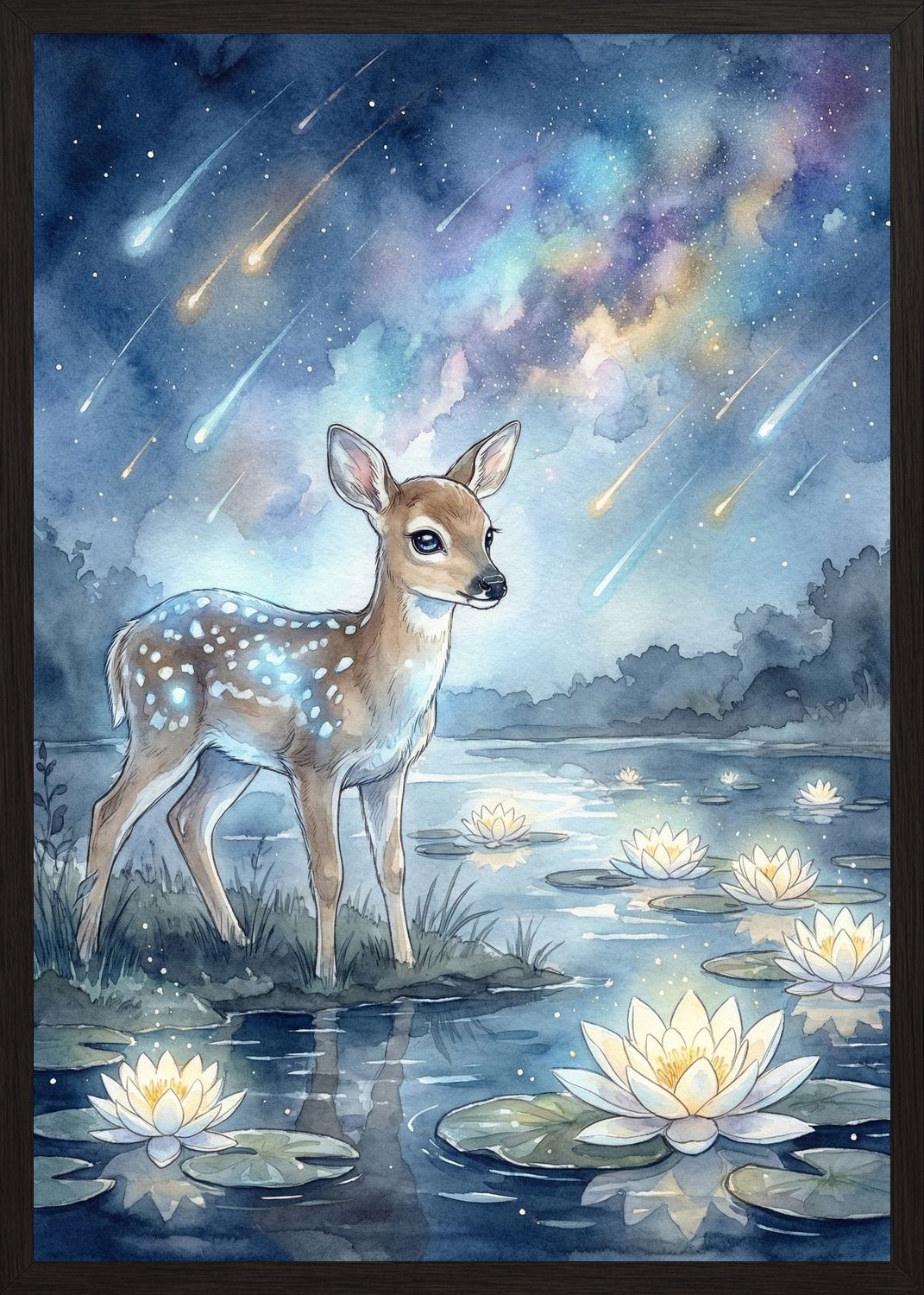 Poster in black frame