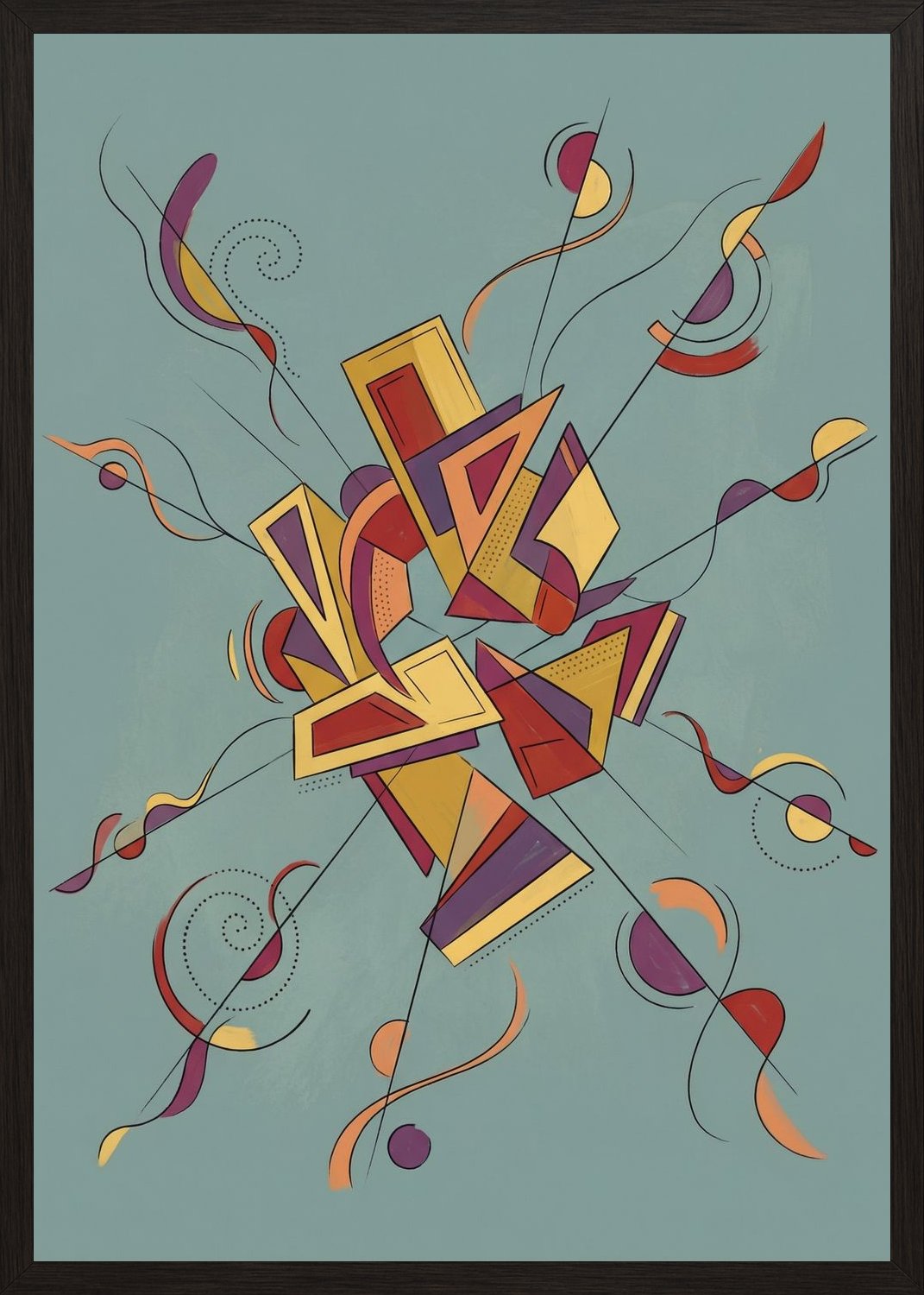 Poster in oak frame