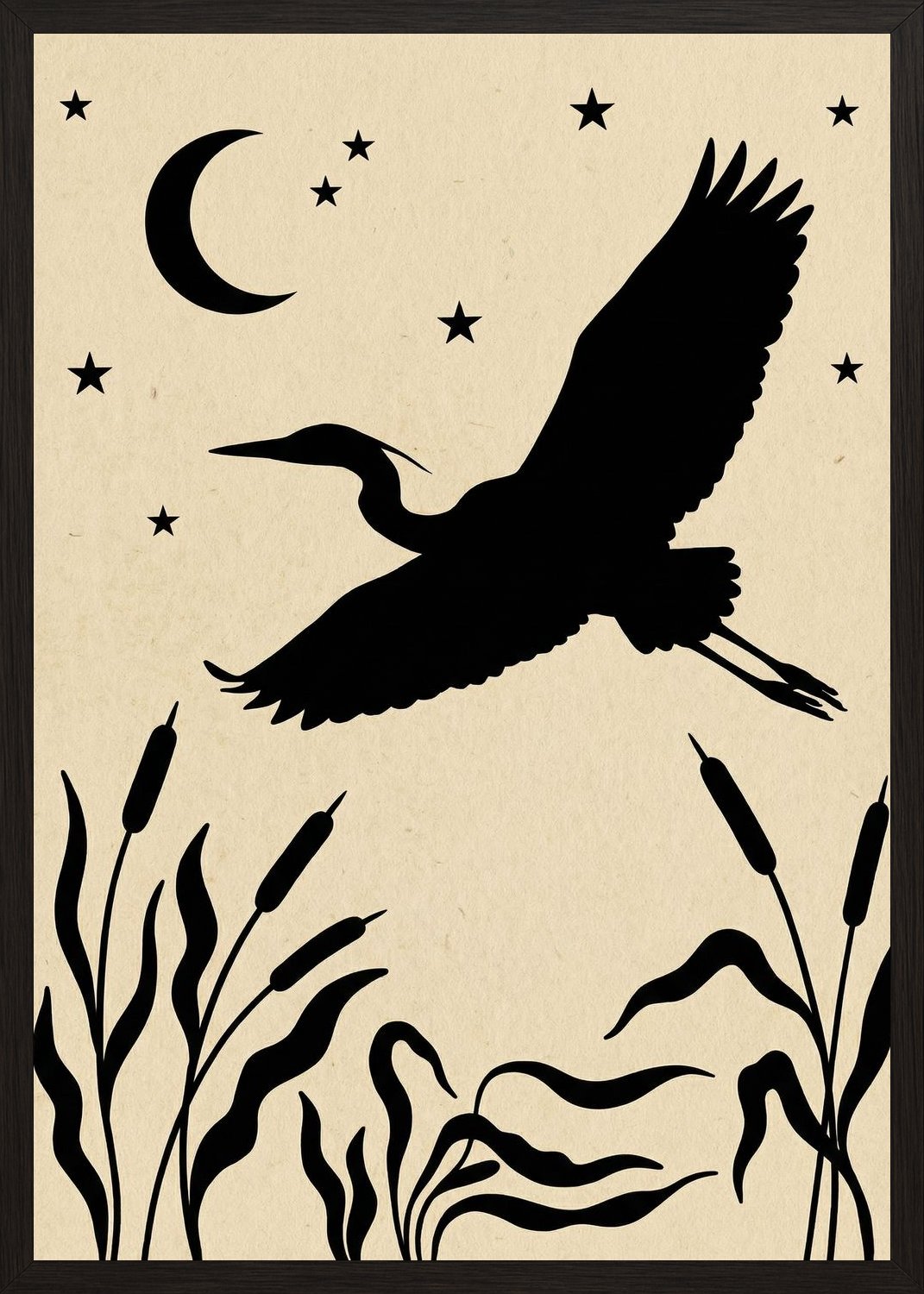 Poster in black frame