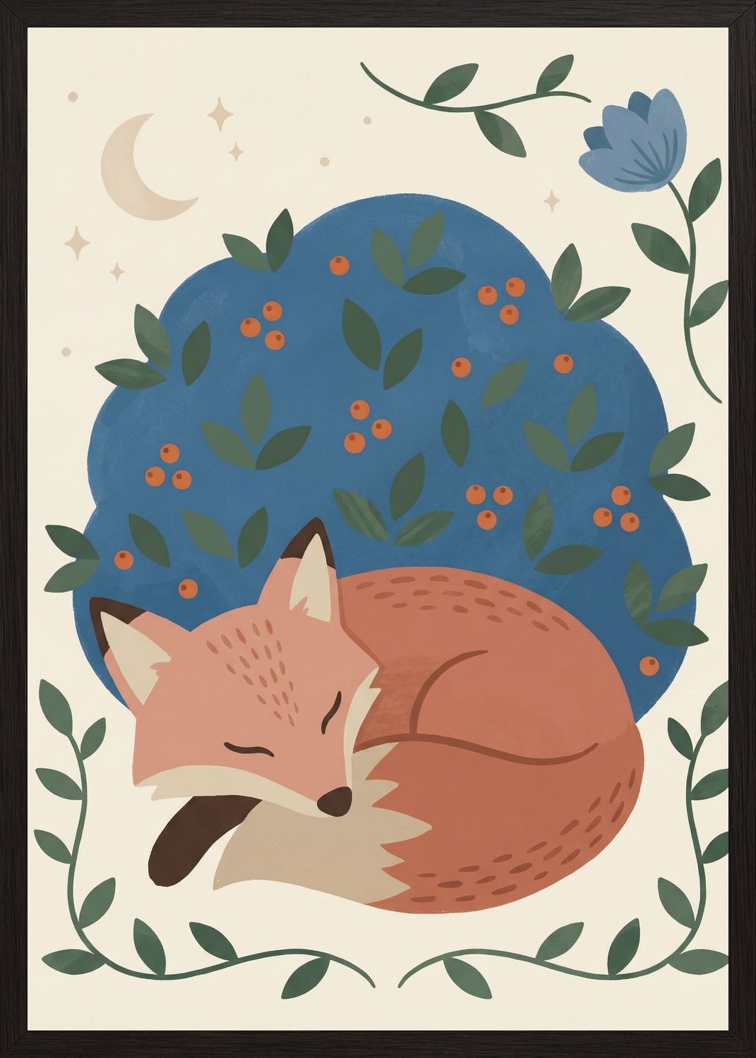 Poster in black frame