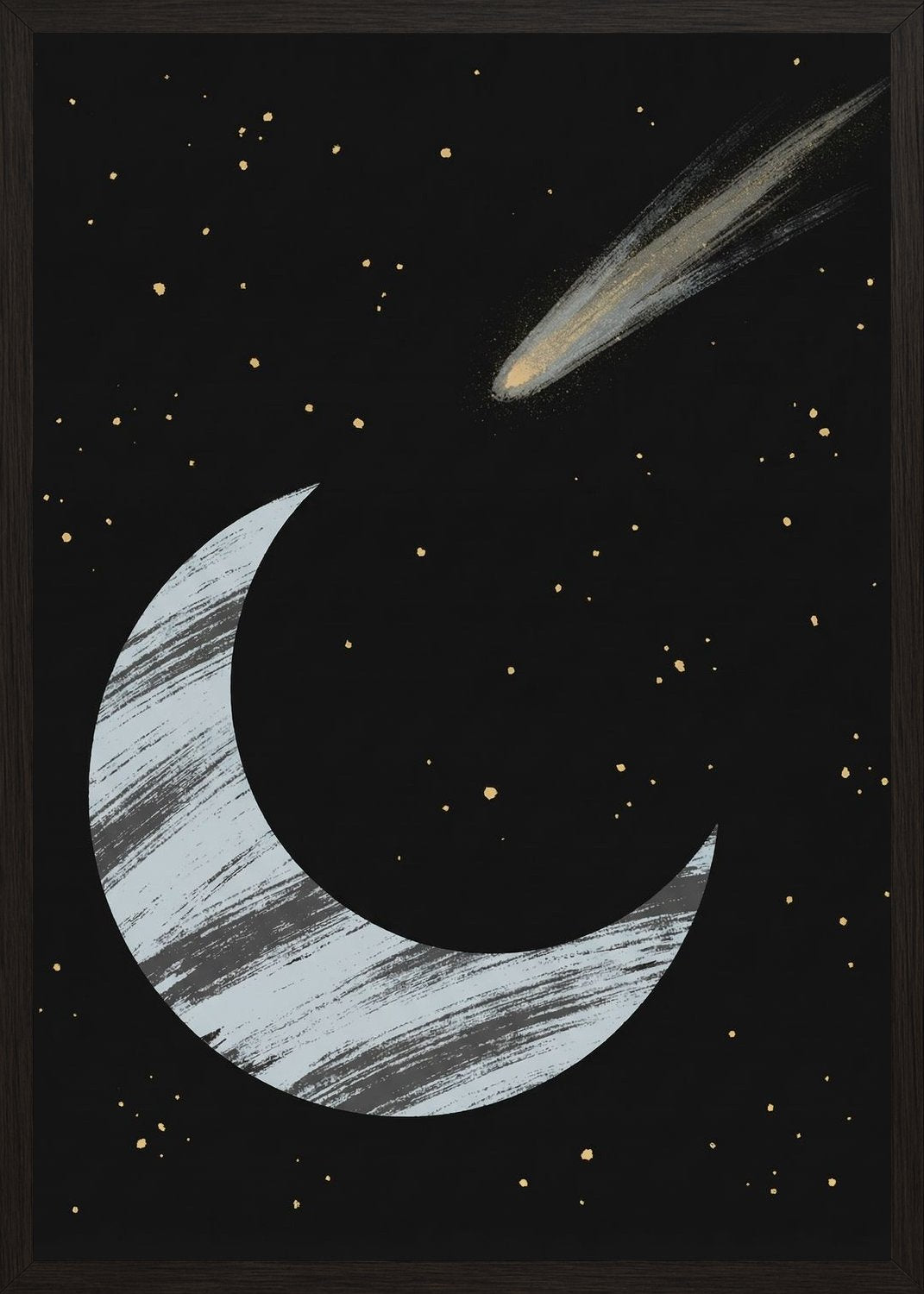 Poster in black frame